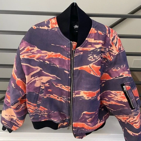 ジャケット・アウター stussy ma-1tigers canvas bomber jacket Stussy - Tigris Canvas Bomber Jacket